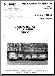 Workshop manuals Citroên 2cv et dérivés 1968 1982 en anglais { {{ Docautomoto }}
