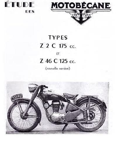 Manuels d'atelier 125 et 175 Motobécane 4 Temps latérale et culbutées années 50 { {{ Docautomoto }}