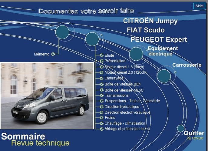 Revue technique Peugeot Expert Citroën Jumpy Fiat Scudo { {{ Docautomoto }}