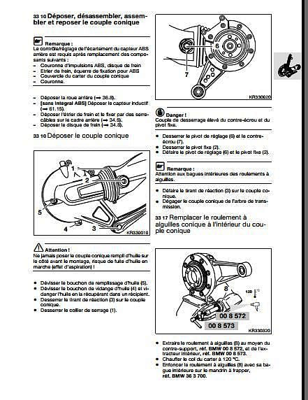 Manuel d'atelier BMW K1200 RS { {{ Docautomoto }}