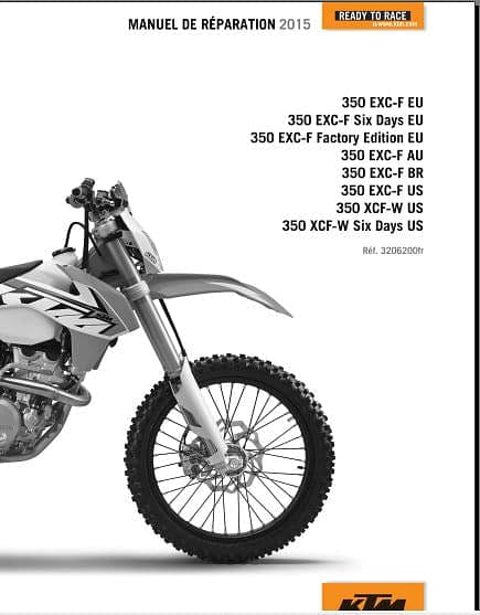Manuel d'atelier KTM 350 2015 { {{ Docautomoto }}