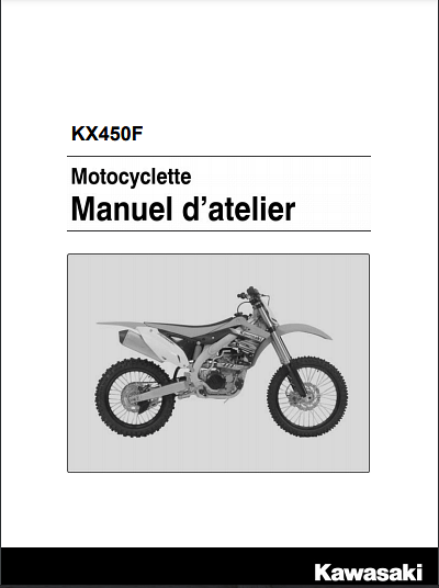 Manuel d'atelier Kawasaki 450 KXF 2015 AUTHENTIQU'ERE