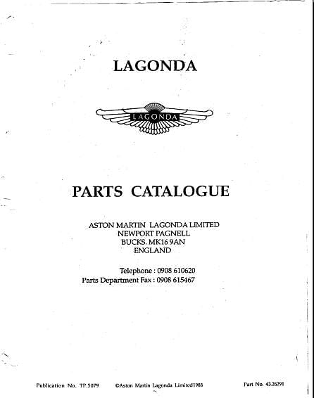 Manuel d'atelier Aston martin lagonda et V8 { {{ Docautomoto }}