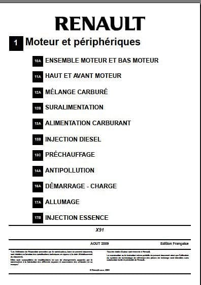 manuel d'atelier renault Laguna 3 2009 { {{ Docautomoto }}