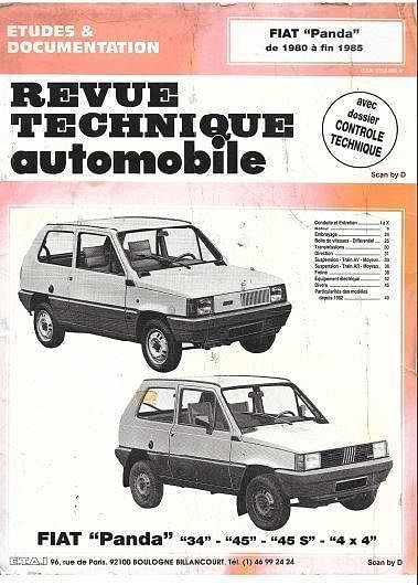 Manuel d'atelier Fiat Panda 1 et 4x4 { {{ Docautomoto }}