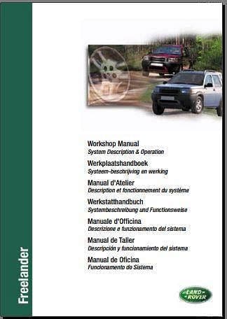 Manuel d'atelier Land Rover Freelander 1 { {{ Docautomoto }}