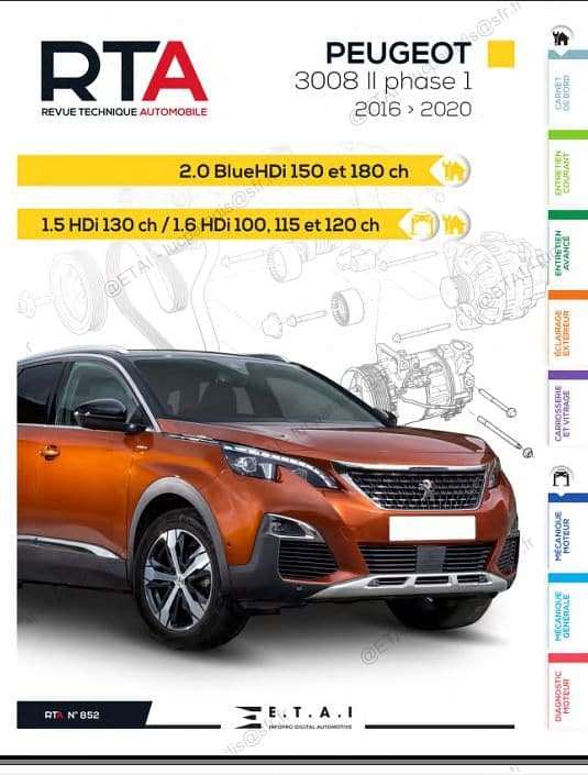 manuel de réparation peugeot 3008 { {{ Docautomoto }}