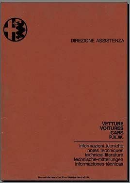 Notes techniques Alfa Roméo 1957 -1970 { {{ Docautomoto }}