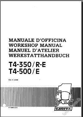 manuel d'atelier Cagiva 350 500 T4 { {{ Docautomoto }}