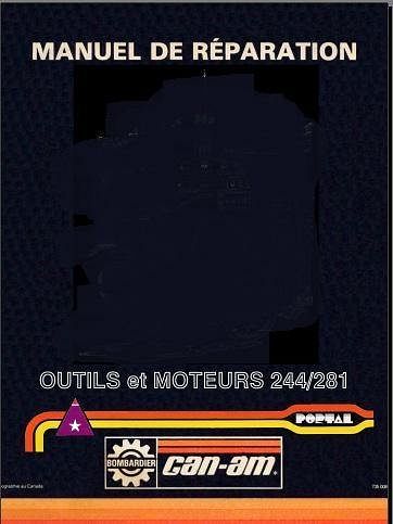 Manuel d'atelier Can-Am Portal moteurs Rotax 125 240 280 320 { {{ Docautomoto }}