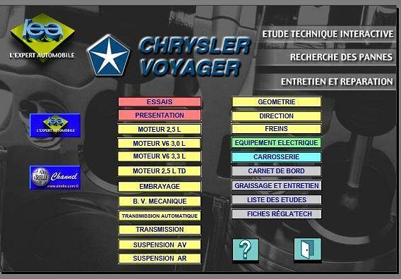 manuel d atelier Chrysler Voyager 1989 1995 { {{ Docautomoto }}