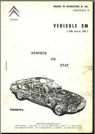Manuels d'atelier Citroën SM (compilation intégrale ) { {{ Docautomoto }}