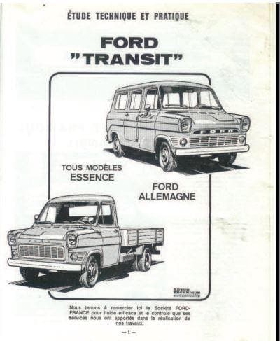 Revue technique Ford Transit 1 et 2 { {{ Docautomoto }}