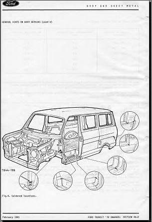 Revue technique Ford Transit 1 et 2 { {{ Docautomoto }}
