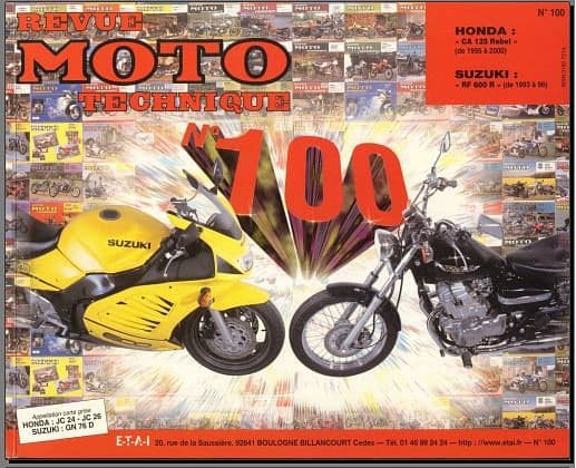 manuel d'atelier Honda 125 rebel AUTHENTIQU'ERE