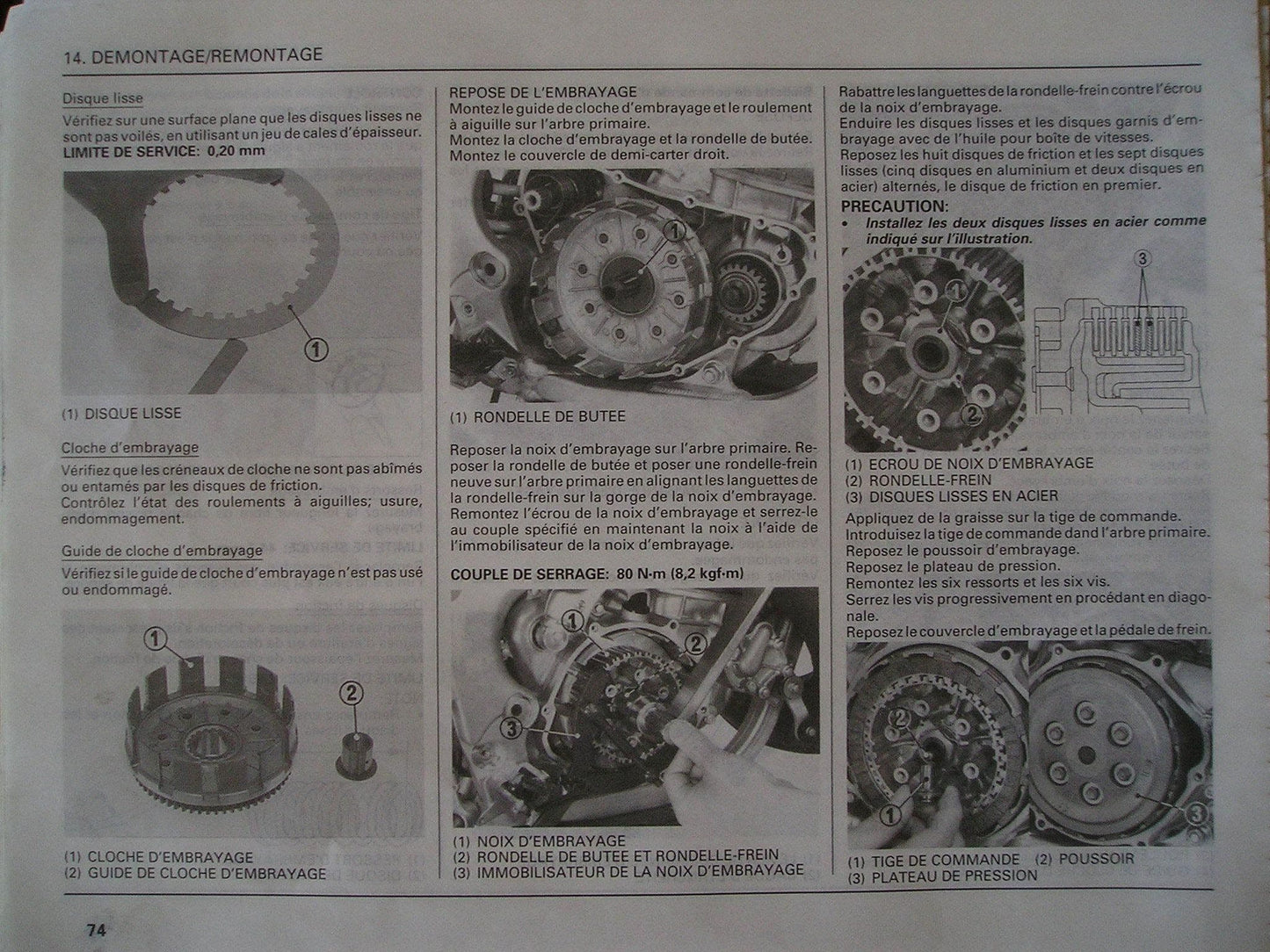 Manuel d'atelier Honda 250 CR 2002 { {{ Docautomoto }}