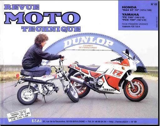 Manuels d'atelier Honda Dax 50 70 français anglais { {{ Docautomoto }}