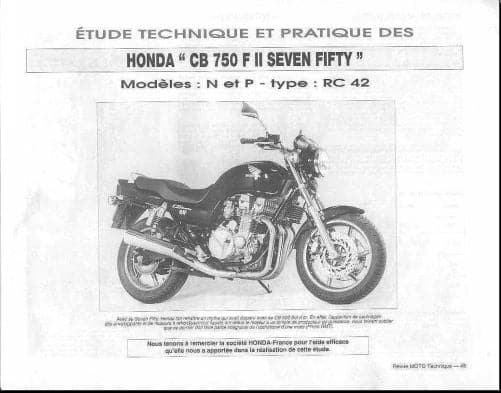 manuel d'atelier Honda 750 Seven Fifty AUTHENTIQU'ERE