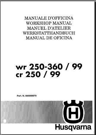 manuel d'atelier Husqvarna CR WR 250 360 1999 { {{ Docautomoto }}