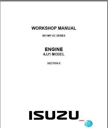 manuel d'atelier Isuzu Dmax 2007 2011 { {{ Docautomoto }}