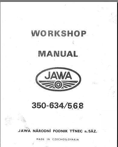 Manuel d'atelier jawa CZ 350 { {{ Docautomoto }}
