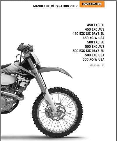 manuel d'atelier Ktm 450 500 2012 AUTHENTIQU'ERE