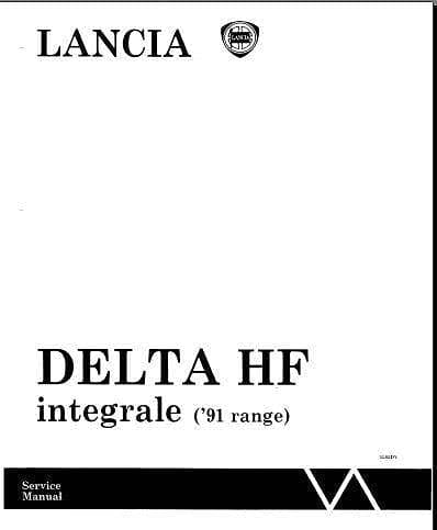Manuel d'atelier Lancia Delta 4WD integrale HF { {{ Docautomoto }}