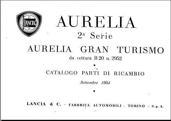 manuel d'atelier Lancia Appia Flaminia Aurelia Ardea 1947 à 1960 { {{ Docautomoto }}