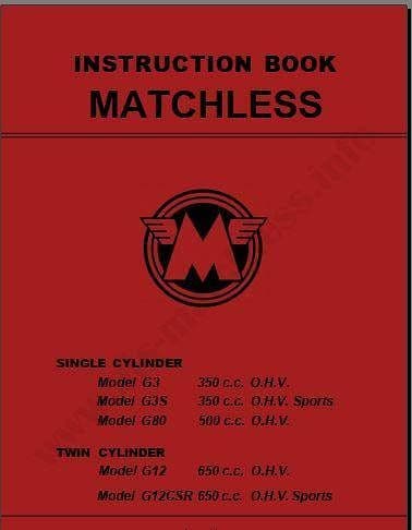 Manuel d'atelier Matchless G3 à G12 1964 { {{ Docautomoto }}