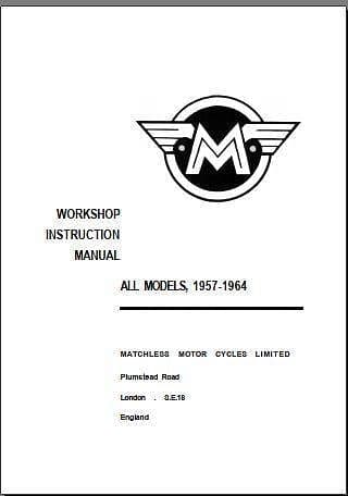 manuel d'atelier Matchless 1957 1964 { {{ Docautomoto }}