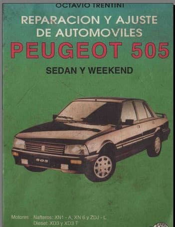 Manuel d'atelier Peugeot 505 en espagnol { {{ Docautomoto }}