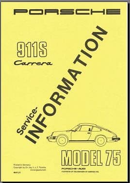 manuels d'atelier Porsche 911 SC 72 à 80 anglais { {{ Docautomoto }}