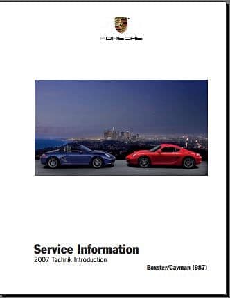 manuels d'atelier Porsche Boxster et Cayman 1997 2008 { {{ Docautomoto }}
