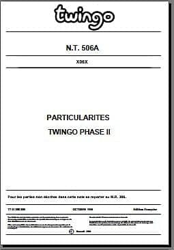 Manuels d'atelier Renault Twingo 1 { {{ Docautomoto }}