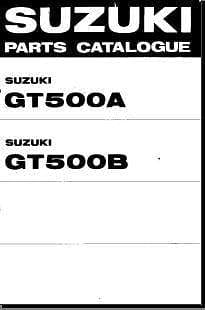 manuels d'atelier Suzuki T500 GT 500 { {{ Docautomoto }}