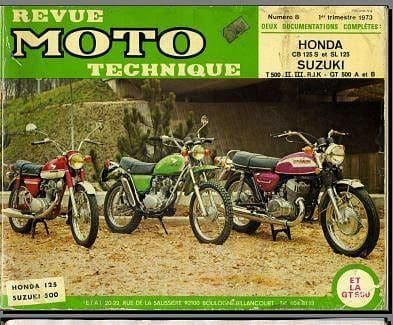 manuels d'atelier Suzuki T500 GT 500 { {{ Docautomoto }}