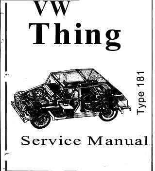 Manuel d'atelier Volkswagen 181 { {{ Docautomoto }}
