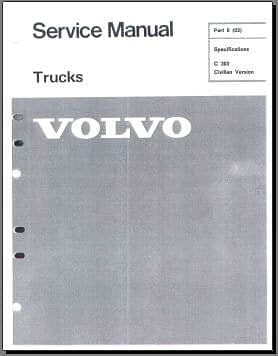 manuel d'atelier Volvo C303 version civile { {{ Docautomoto }}