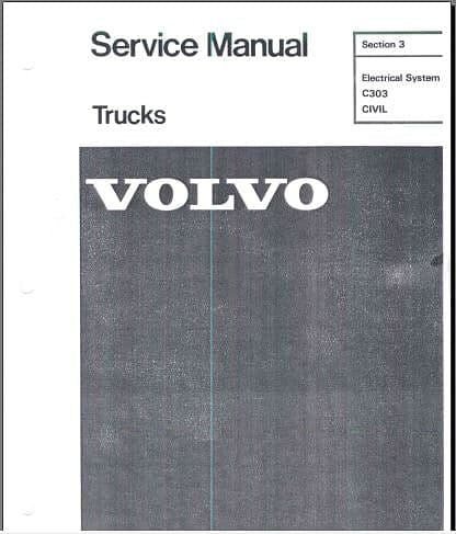 manuel d'atelier Volvo C303 version civile { {{ Docautomoto }}