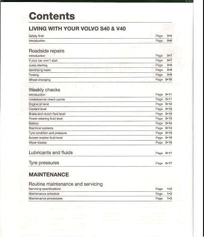 manuel d'atelier Volvo V40 S40 { {{ Docautomoto }}