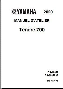 Manuels d'atelier Yamaha XT 700 ténéré 2020 { {{ Docautomoto }}