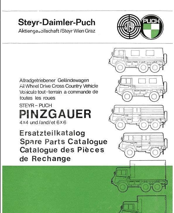 Manuels d'atelier Puch Pinzgauer 4x4 et 6x6 français { {{ Docautomoto }}