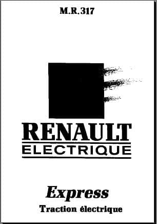 manuel d'atelier Renault Express electrique { {{ Docautomoto }}