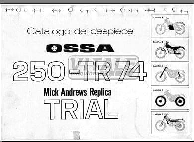 Manuel d'atelier Ossa 250 MAR en français { {{ Docautomoto }}