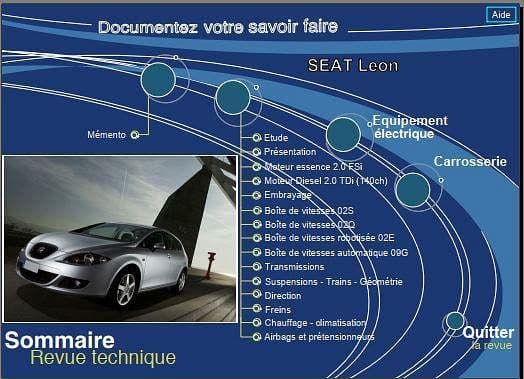 Manuel d'atelier Seat Leon 2005 { {{ Docautomoto }}