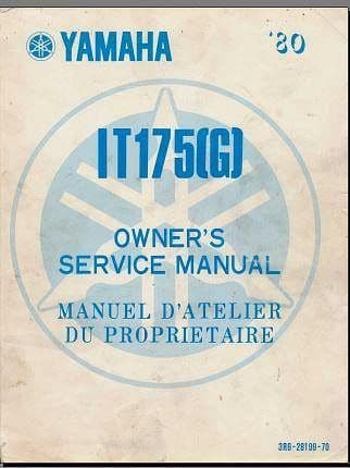Manuel d'atelier yamaha IT 200 N et IT 200 T { {{ Docautomoto }}