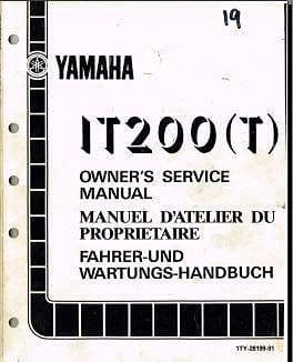 Manuel d'atelier Yamaha IT 175 1980 { {{ Docautomoto }}