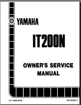 Manuel d'atelier Yamaha IT 175 1980 { {{ Docautomoto }}