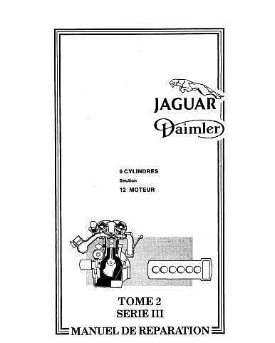 Manuel d'atelier et de réparation Jaguar Xj6 série 3 6cylindres et V12 en français { {{ Docautomoto }}
