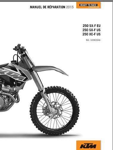 Manuel de réparation KTM 250 SXF 2015 { {{ Docautomoto }}